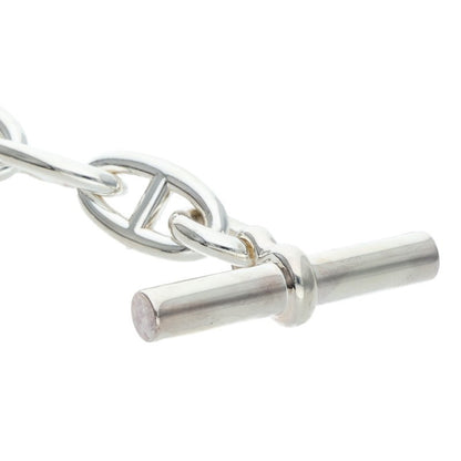 HERMES Chaine d'Ancre GM Silver Necklace Size GM