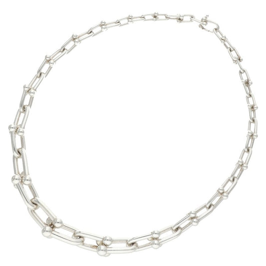 TIFFANY&Co. HardWear Silver Link Necklace Size 18INCH