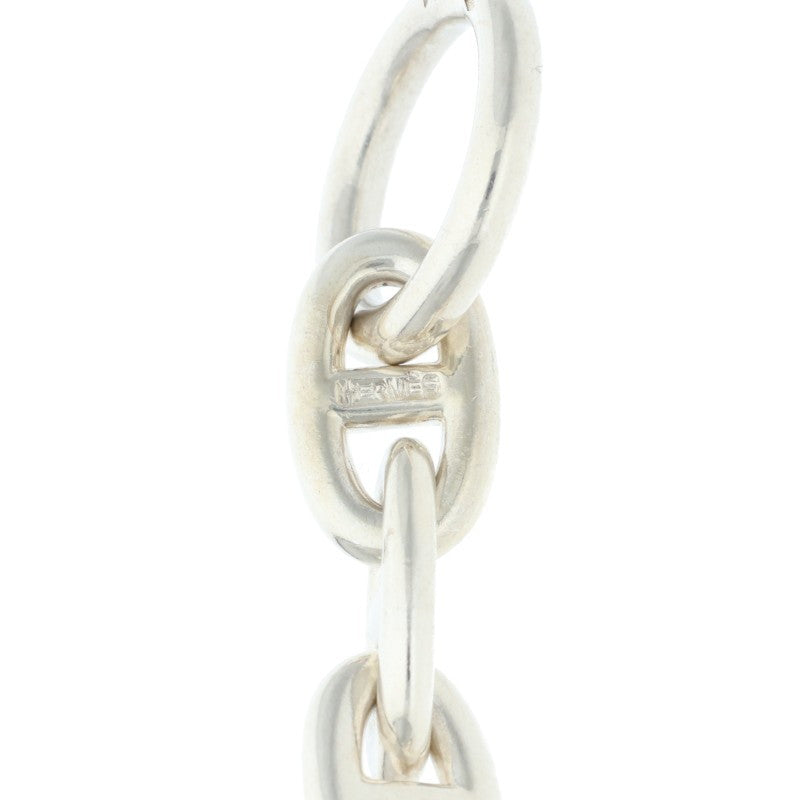 HERMES Chaine d'Ancre MM Silver Choker Necklace Size MM