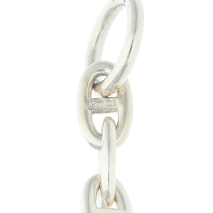 HERMES Chaine d'Ancre MM Silver Choker Necklace Size MM