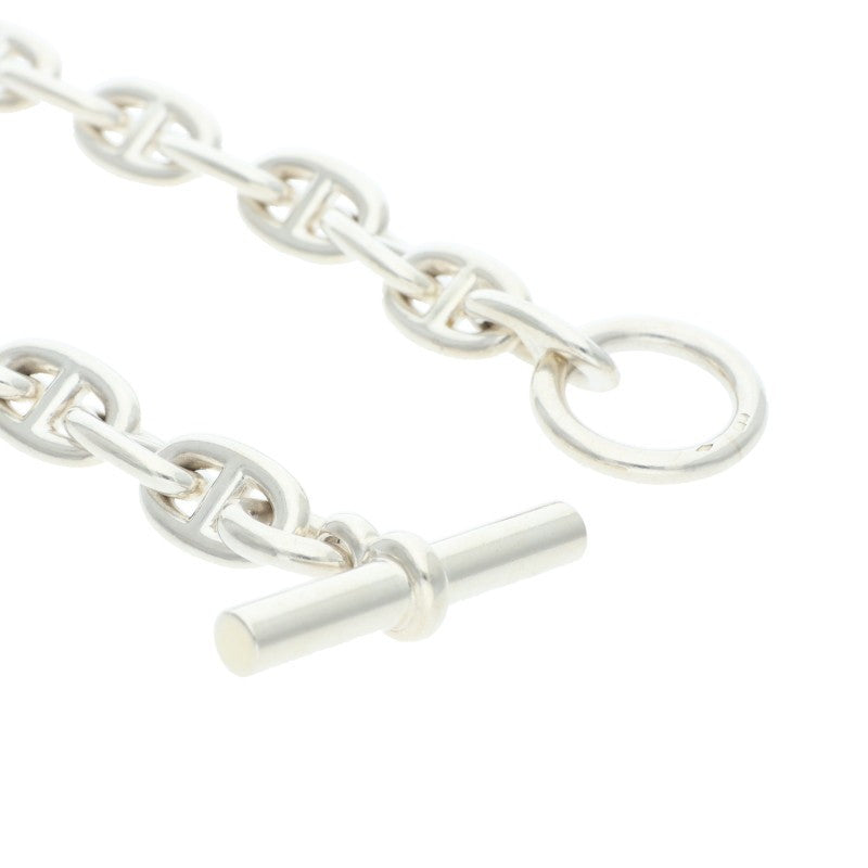 HERMES Chaine d'Ancre MM Silver Choker Necklace Size MM