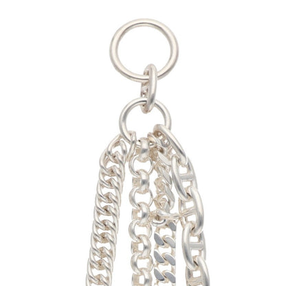 HERMES Etcetera 4-Strand Silver Necklace Size LG