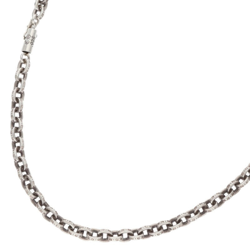 Chrome Hearts PAPER CHAIN 14K Silver Necklace Size 18INCH