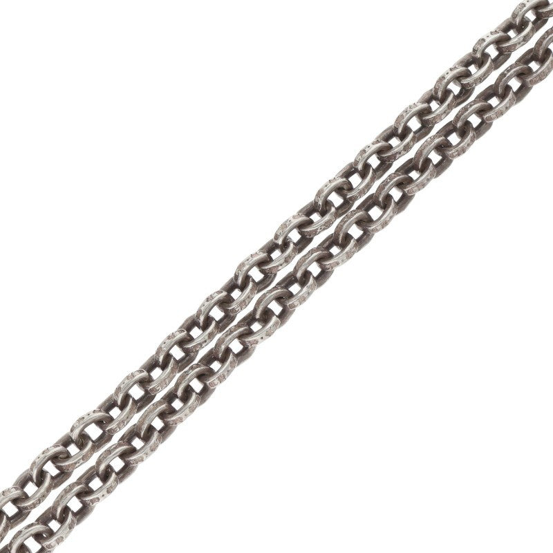 Chrome Hearts PAPER CHAIN 14K Silver Necklace Size 18INCH