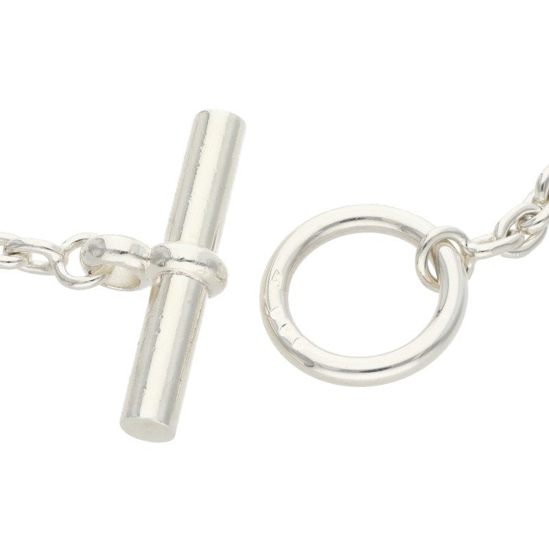 HERMES Farandole Silver Long Necklace Size 120