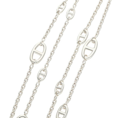 HERMES Farandole Silver Long Necklace Size 120