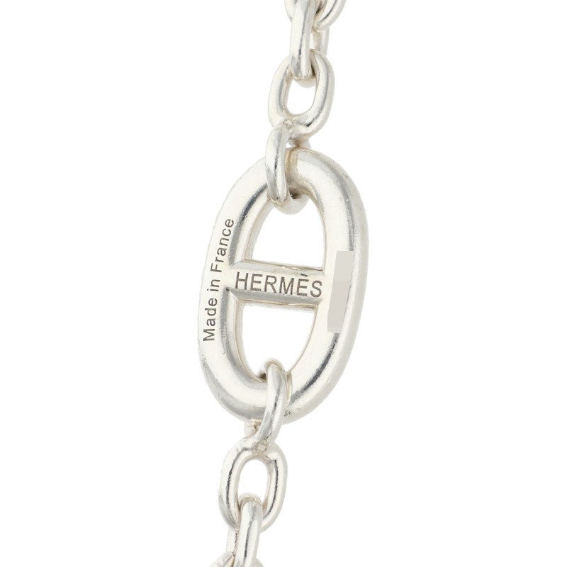 HERMES Farandole Silver Long Necklace Size 120