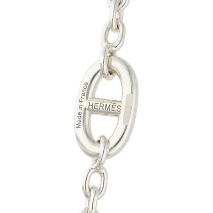 HERMES Farandole Silver Long Necklace Size 120
