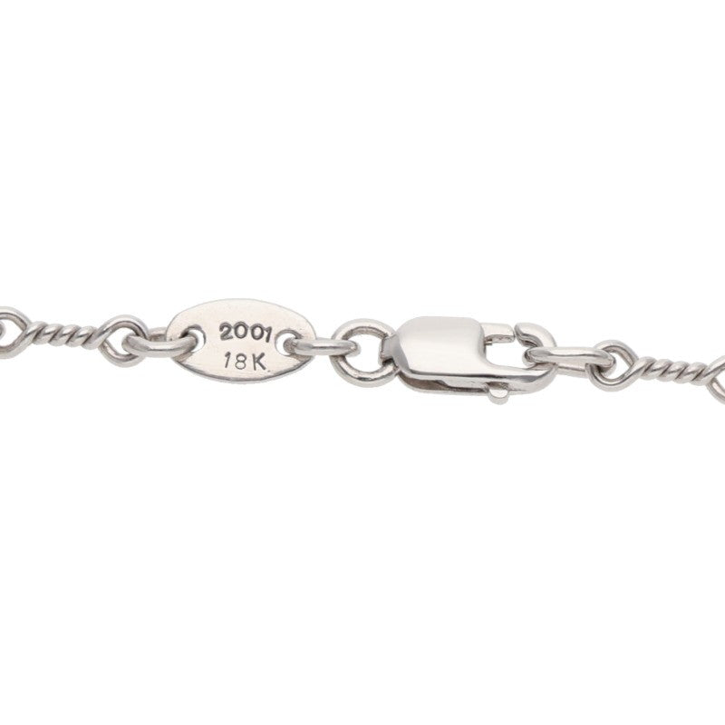 Chrome Hearts 18K WG Twist Chain Necklace Size 24