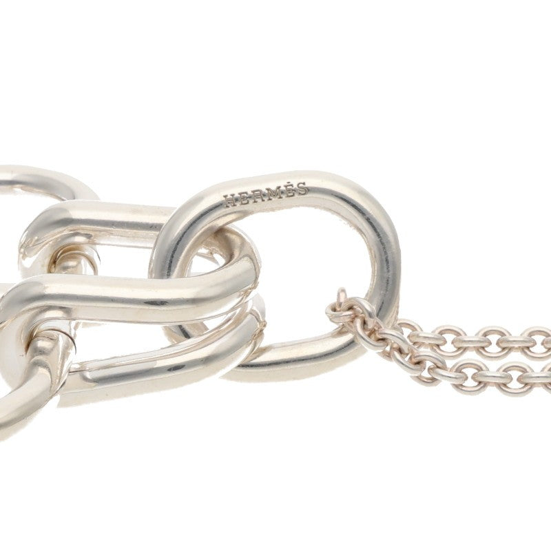 HERMES Rose de Mer Silver Tassel Necklace Size ONE SIZE