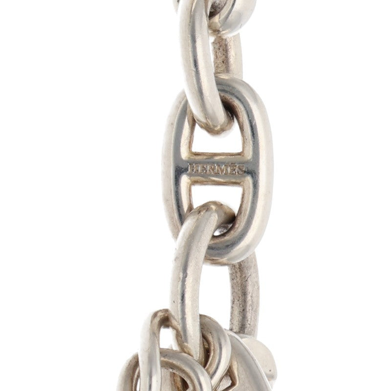 HERMES Etcetra 925 Silver Chain Necklace Size ONE SIZE
