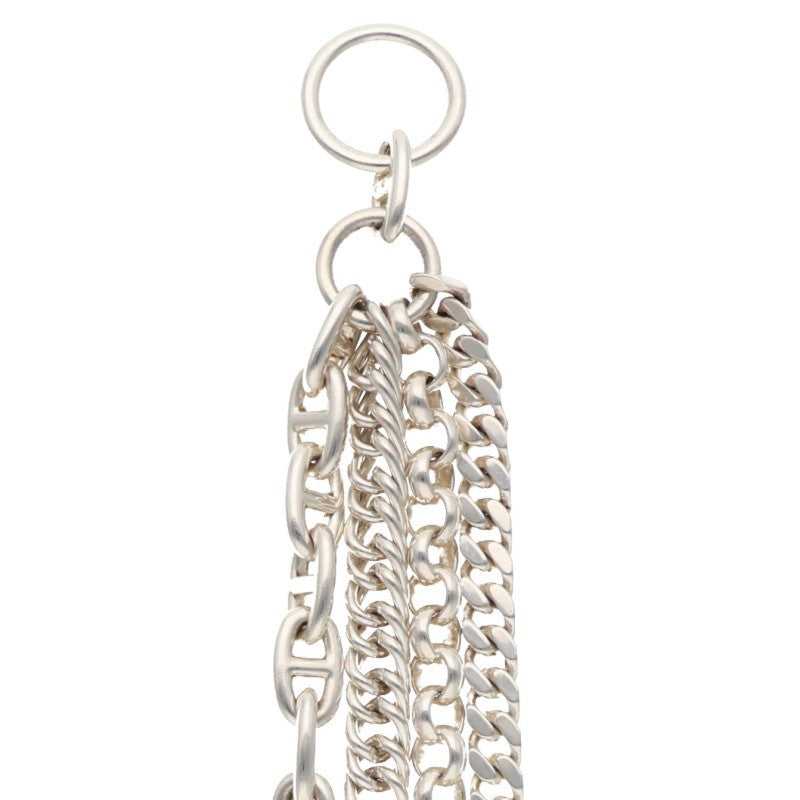 HERMES Etcetra 925 Silver Chain Necklace Size ONE SIZE