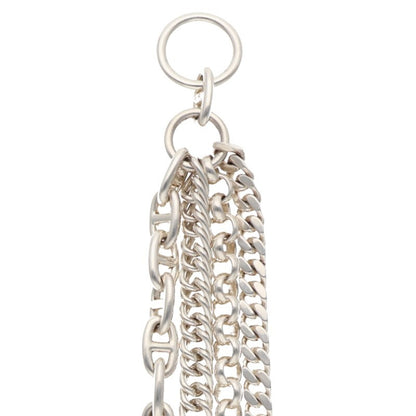 HERMES Etcetra 925 Silver Chain Necklace Size ONE SIZE