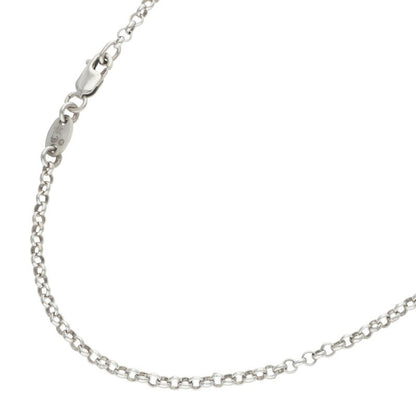 Chrome Hearts Roll Chain Necklace Silver Size 18INCH
