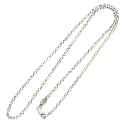 Chrome Hearts Roll Chain Necklace Silver Size 18INCH