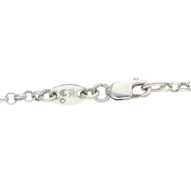 Chrome Hearts Roll Chain Necklace Silver Size 18INCH