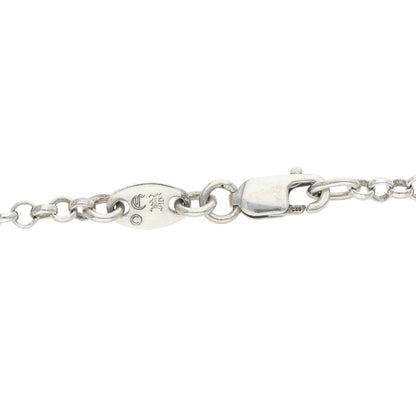 Chrome Hearts Roll Chain Necklace Silver Size 18INCH