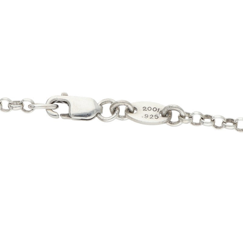 Chrome Hearts Roll Chain Necklace Silver Size 18INCH