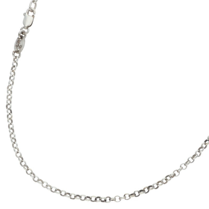 Chrome Hearts 925 Silver Roll Chain Necklace Size 18INCH