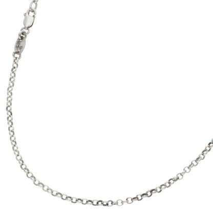 Chrome Hearts 925 Silver Roll Chain Necklace Size 18INCH