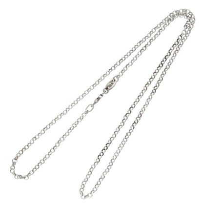 Chrome Hearts 925 Silver Roll Chain Necklace Size 18INCH