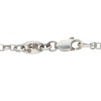 Chrome Hearts 925 Silver Roll Chain Necklace Size 18INCH