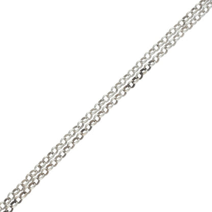 Chrome Hearts 925 Silver Roll Chain Necklace Size 18INCH