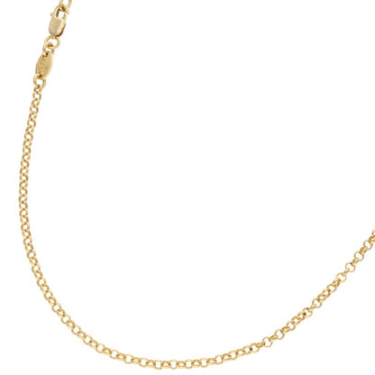 Chrome Hearts 22K Yellow Gold Chain Necklace Size 16INCH