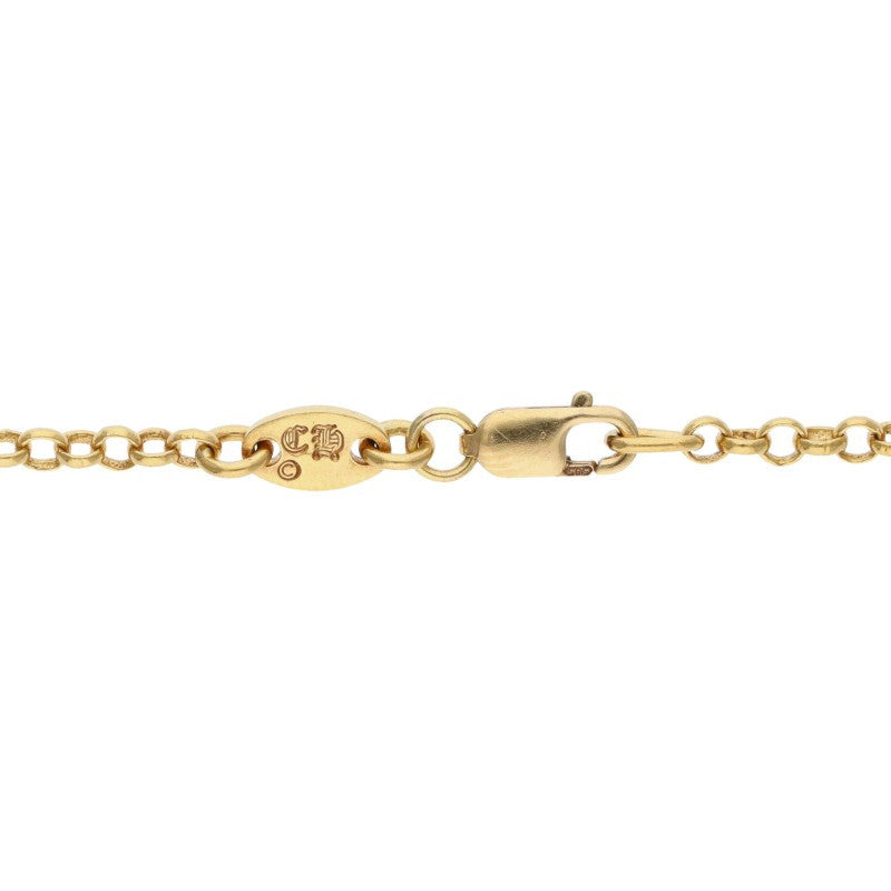 Chrome Hearts 22K Yellow Gold Chain Necklace Size 18INCH