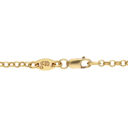 Chrome Hearts 22K Yellow Gold Chain Necklace Size 18INCH
