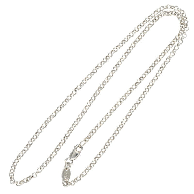 Chrome Hearts 925 Silver Roll Chain Necklace Size 16INCH