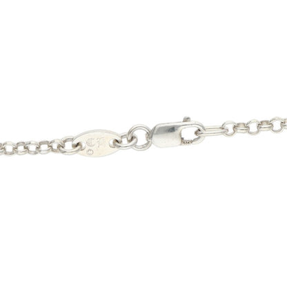 Chrome Hearts 925 Silver Roll Chain Necklace Size 16INCH