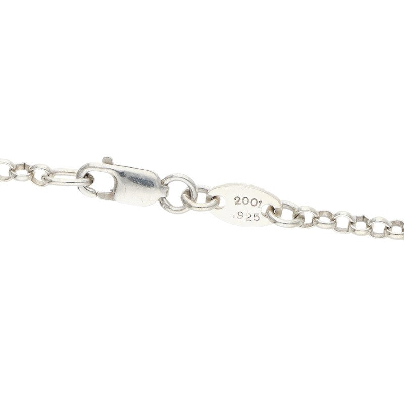 Chrome Hearts 925 Silver Roll Chain Necklace Size 16INCH