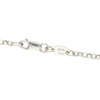 Chrome Hearts 925 Silver Roll Chain Necklace Size 16INCH