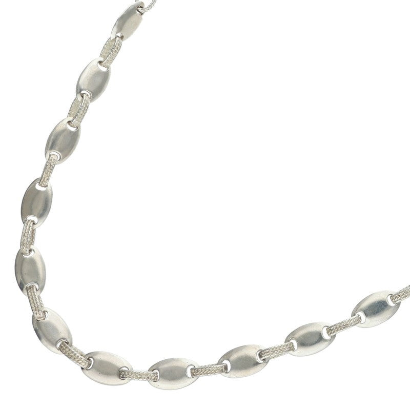 HERMES Chouroi Silver Necklace