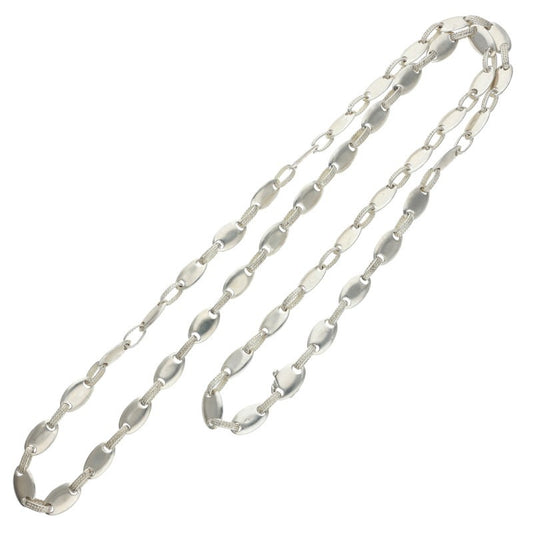 HERMES Chouroi Silver Necklace