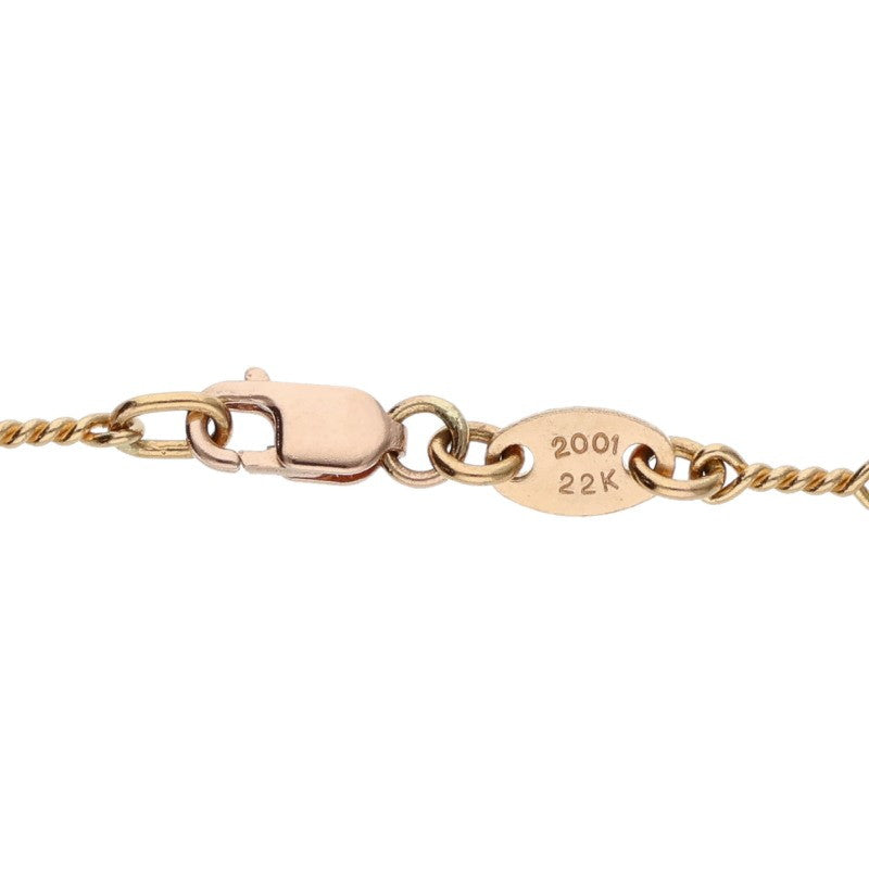 Chrome Hearts 22K Gold Twist Chain Necklace Size 18INCH