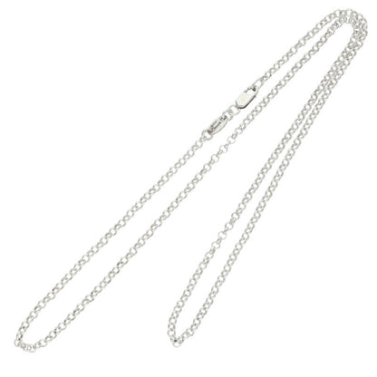 Chrome Hearts 925 Silver Roll Chain Necklace Size 18INCH