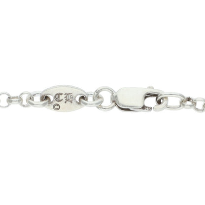 Chrome Hearts 925 Silver Roll Chain Necklace Size 18INCH
