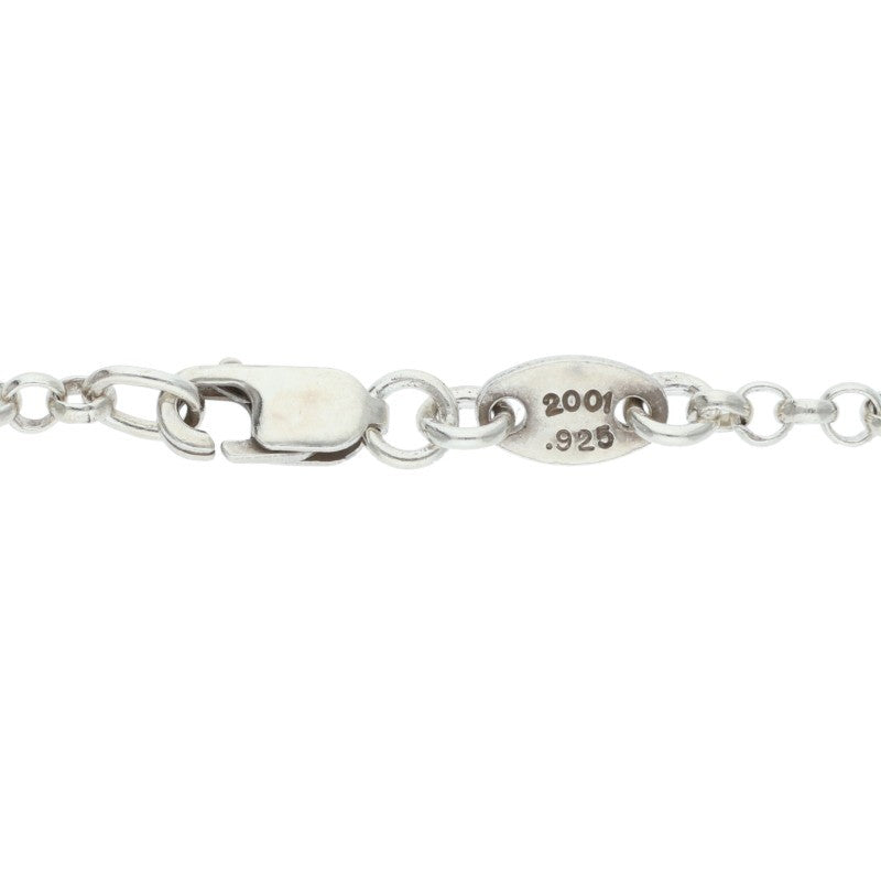Chrome Hearts 925 Silver Roll Chain Necklace Size 18INCH