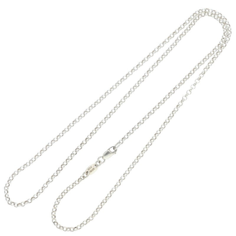 Chrome Hearts Roll Chain Silver Necklace Size 20INCH