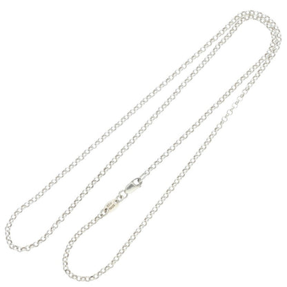 Chrome Hearts Roll Chain Silver Necklace Size 20INCH