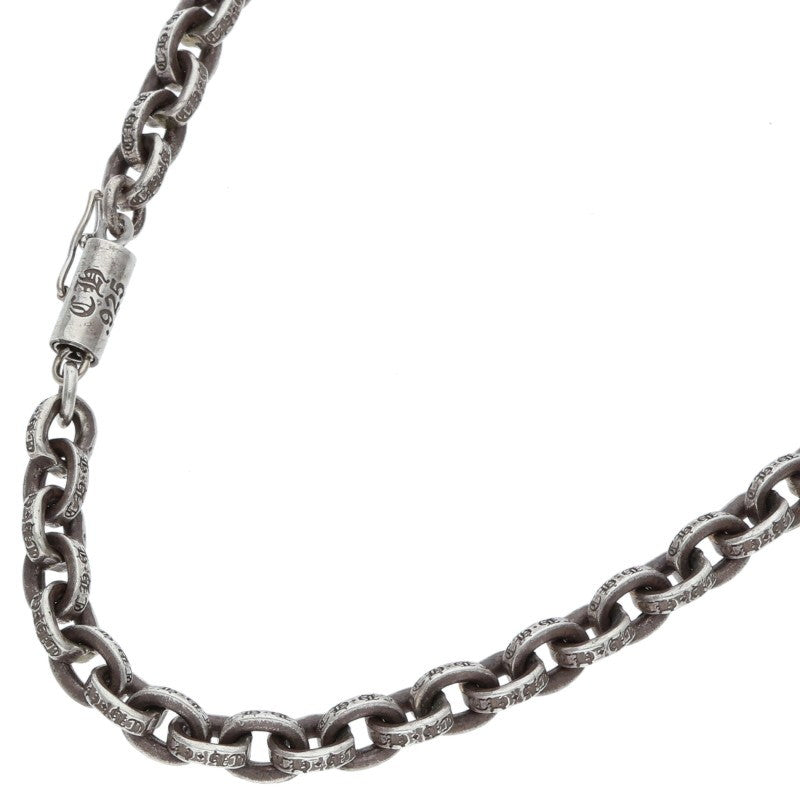 Chrome Hearts 925 Silver Paper Chain Necklace Size 18INCH