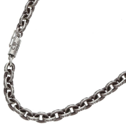 Chrome Hearts 925 Silver Paper Chain Necklace Size 18INCH