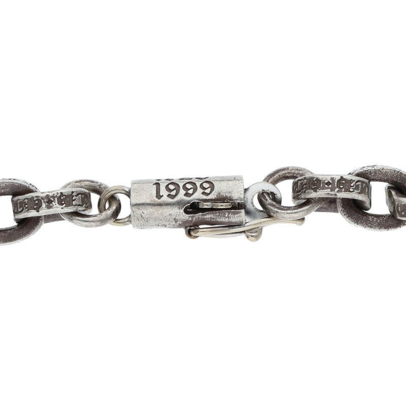 Chrome Hearts 925 Silver Paper Chain Necklace Size 18INCH