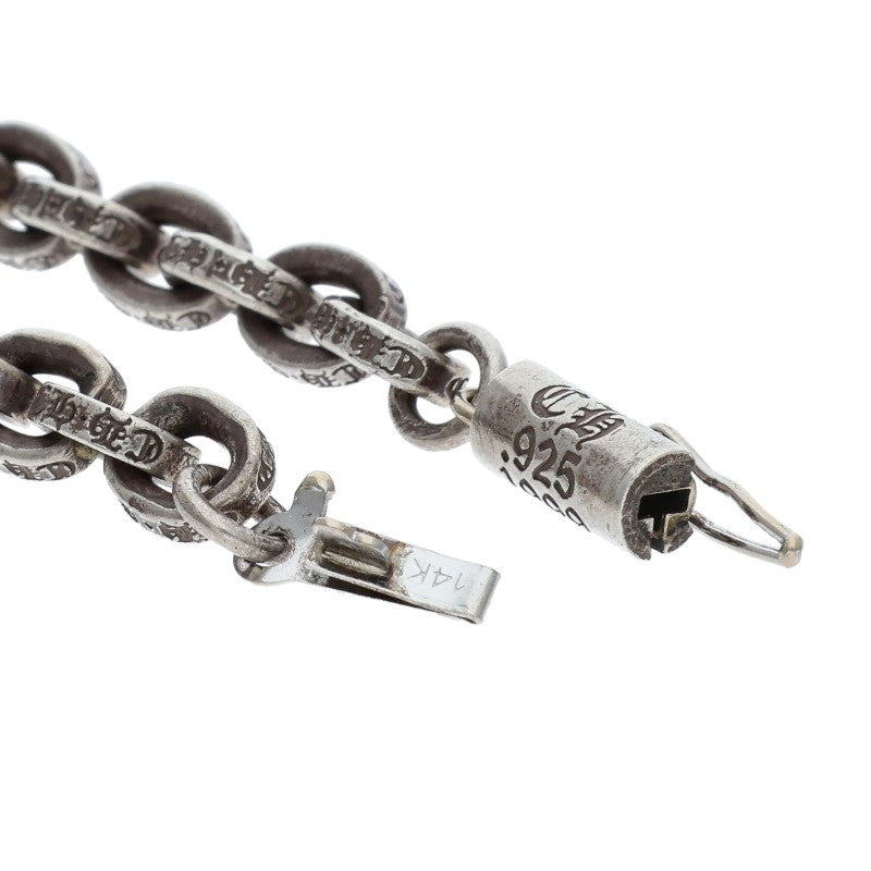 Chrome Hearts 925 Silver Paper Chain Necklace Size 18INCH