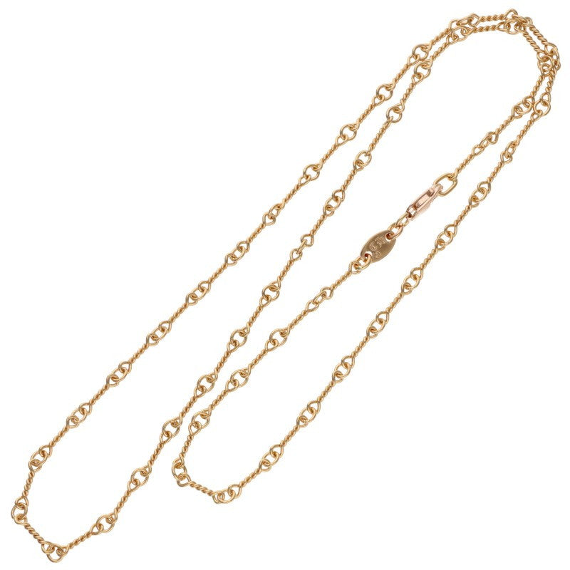 Chrome Hearts 22K Twist Chain Gold Necklace Size 18INCH