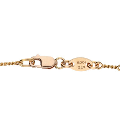 Chrome Hearts 22K Twist Chain Gold Necklace Size 18INCH
