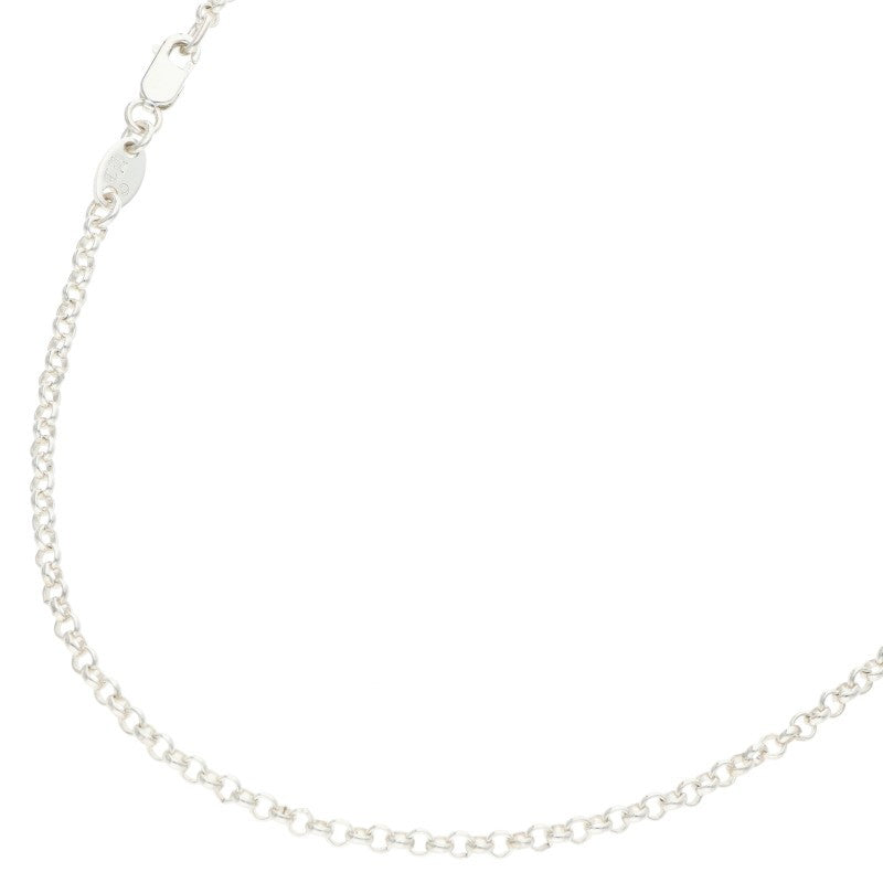 Chrome Hearts 925 Silver Roll Chain Necklace Size 16INCH