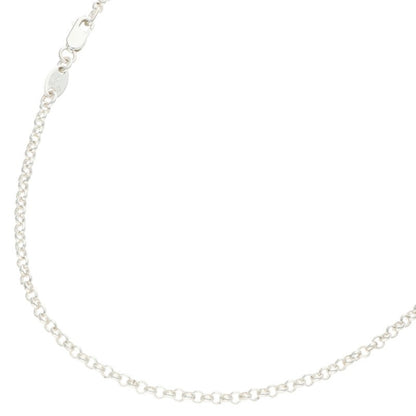 Chrome Hearts 925 Silver Roll Chain Necklace Size 16INCH